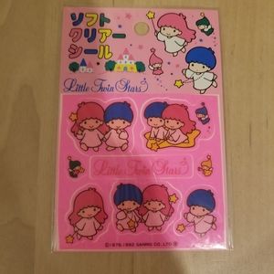 Vintage, rare, sanrio little twin stars sticker